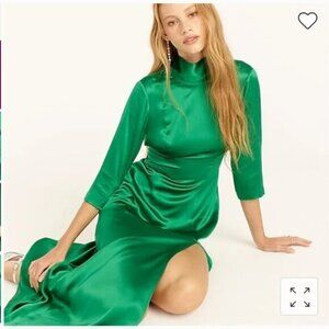 J. Crew Green Backless Dress